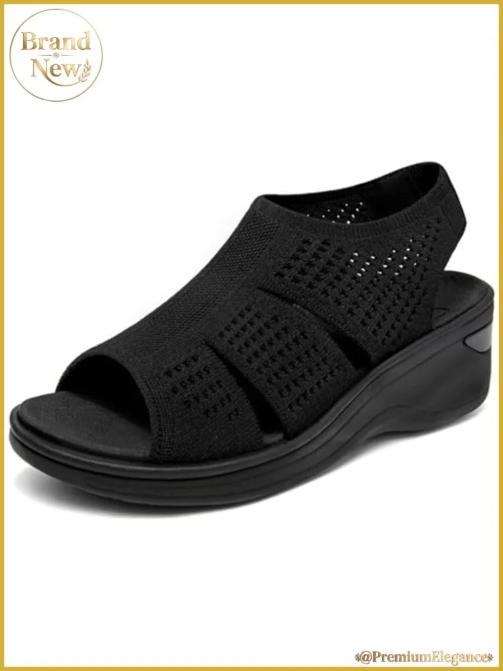 Comfortable Platform Walking Sandals Memory Foam Open Toe Lightweight